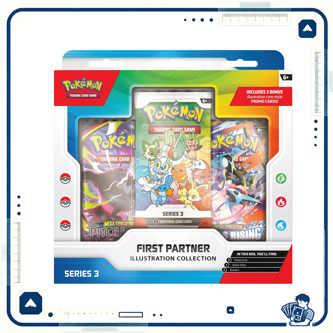 Pokemon 寶可夢 美版 First Partner Illustration Collection - Series 3
