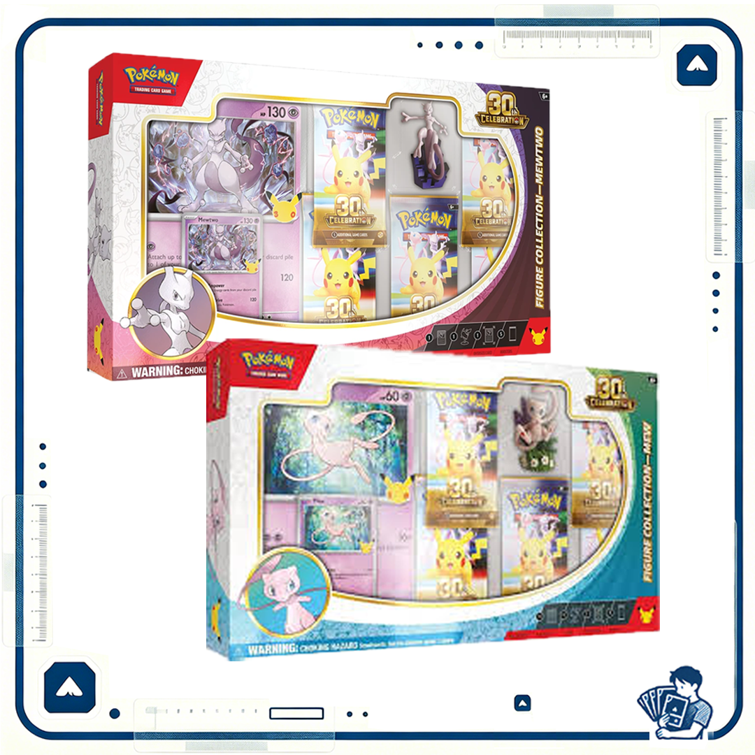 Pokemon 寶可夢 美版 30th celebration Figure Collection Mew + Mewtwo
